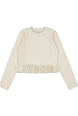 Mayoral Petals Top, Macchiato