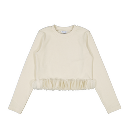 Mayoral Petals Top, Macchiato
