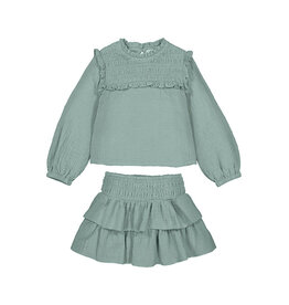 Mayoral Skirt Set, Sage