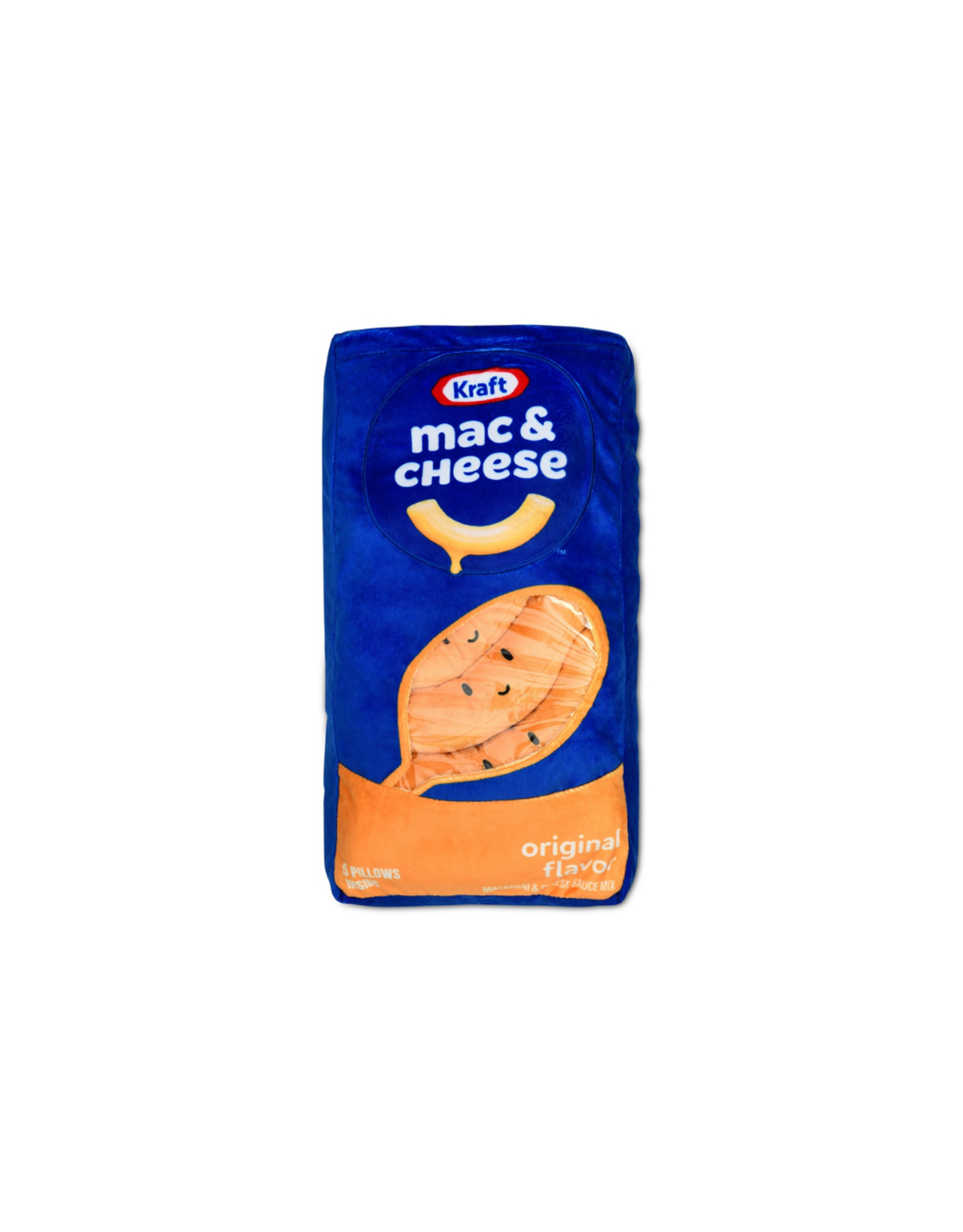 Iscream Kraft Mac N Cheese Packaging Plush