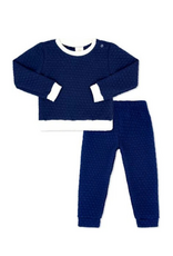 LullabySet Quincy Quilted Play Set, Newton Navy