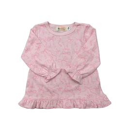 Luigi Lt Pink Swing Top, Bows