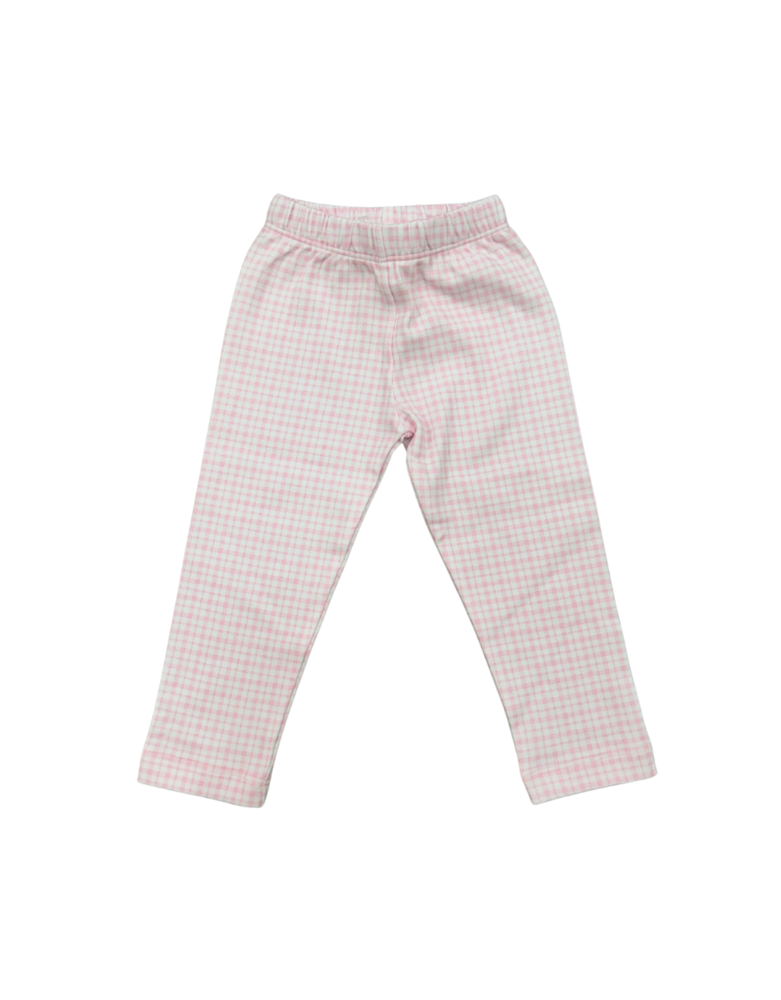 Luigi Pink/White Windowpane Plaid Leggings