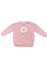 Luigi Pink Flower Heart Sweater