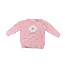 Luigi Pink Flower Heart Sweater