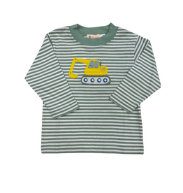 Luigi Med Ambrosia Stripe Retro Backhoe LS T-Shirt Luigi Med Ambrosia Stripe Retro Backhoe LS T-Shirt
