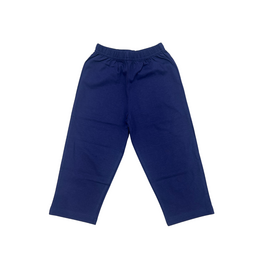 Luigi Jersey Solid Straight Pants, Navy