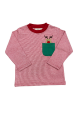 Luigi Red/White Stripe LS Top, Rudolph