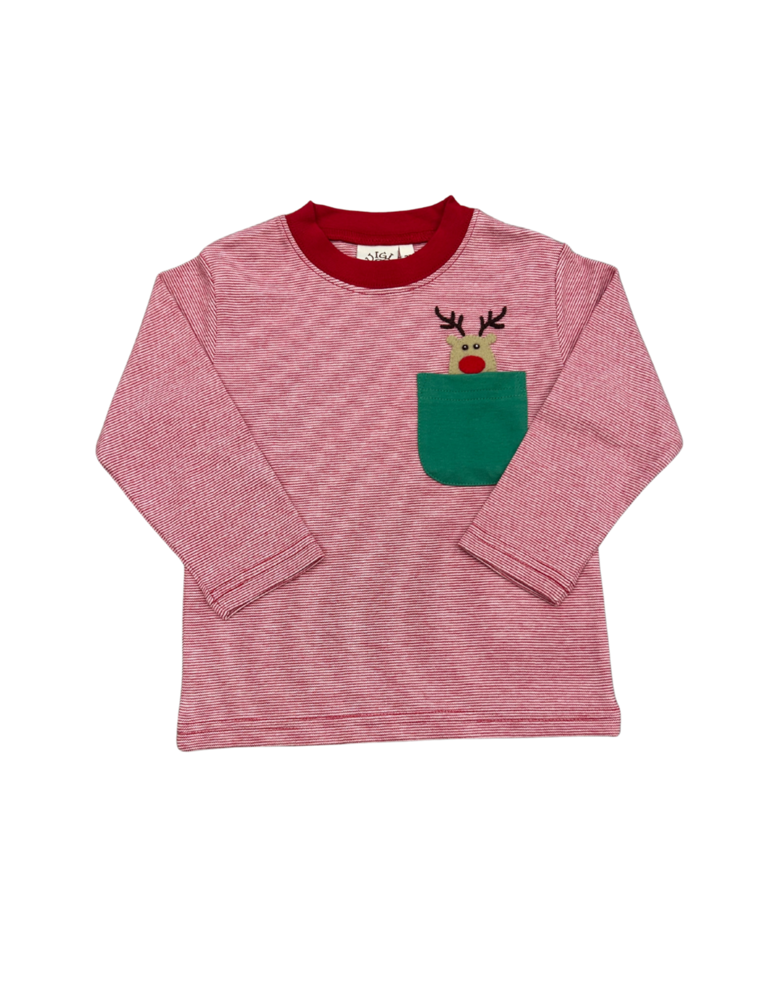 Luigi Red/White Stripe LS Top, Rudolph