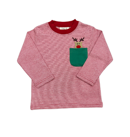 Luigi Red/White Stripe LS Top, Rudolph Luigi Red/White Stripe LS Top, Rudolph