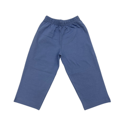 Luigi Jersey Solid Straight Pants, Dark Chambray