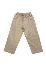 Luigi Jersey Solid Straight Pants, Sand