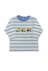 Luigi White/Blue Stripe Top, Construction