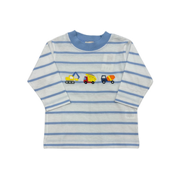 Luigi White/Blue Stripe Top, Construction