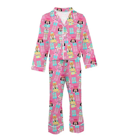 Tweenstyle Pink Nutcracker Satin Lounge Set
