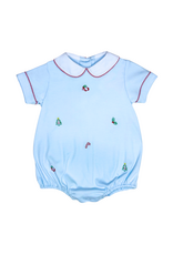 Zuccini Christmas Ornaments Peter Bubble, Light Blue Knit