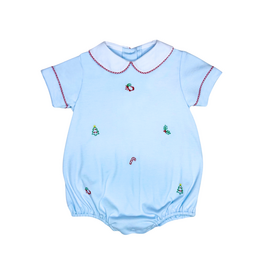 Zuccini Christmas Ornaments Peter Bubble, Light Blue Knit