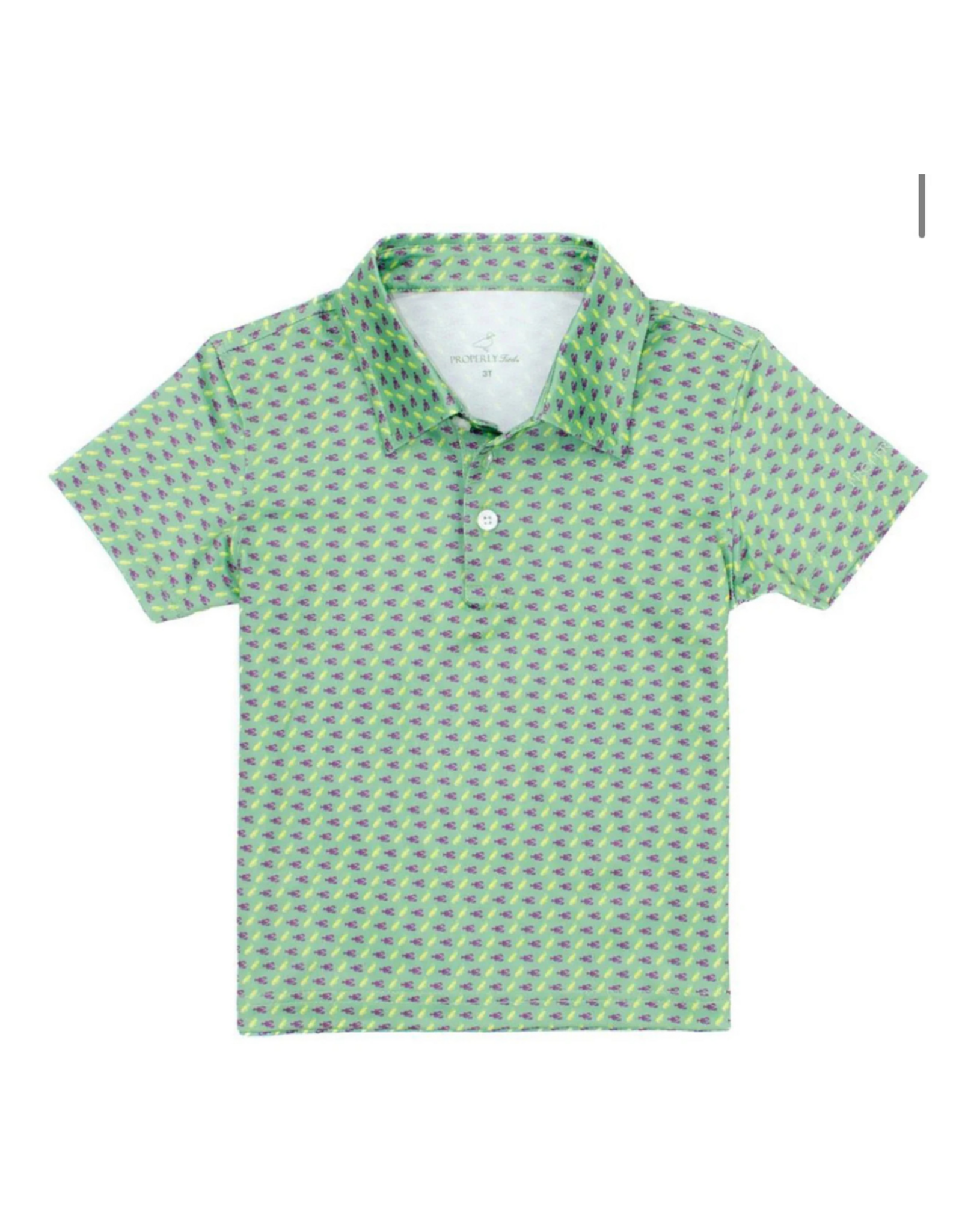 Properly Tied Inlet Polo Mardi Craw Green