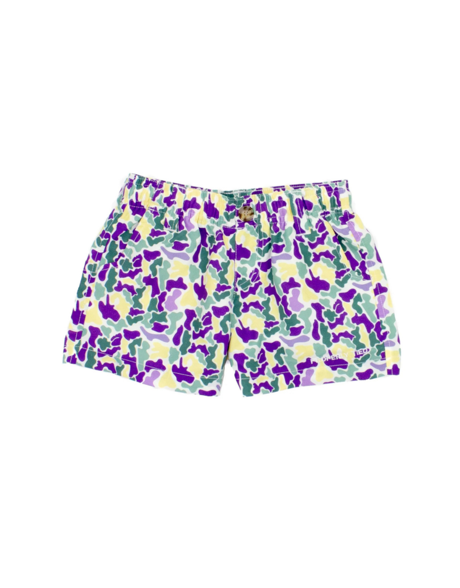 Properly Tied Mallard Short Mardi Gras Camo