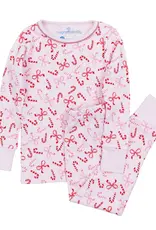 Magnolia Baby Candy Cane Lane Long Pajamas Pink