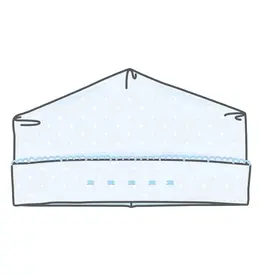 Magnolia Baby Mia and Luca's Emb Hat, Blue