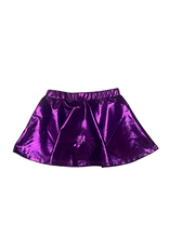 Lulu Bebe LLC Metallic Purple Skort