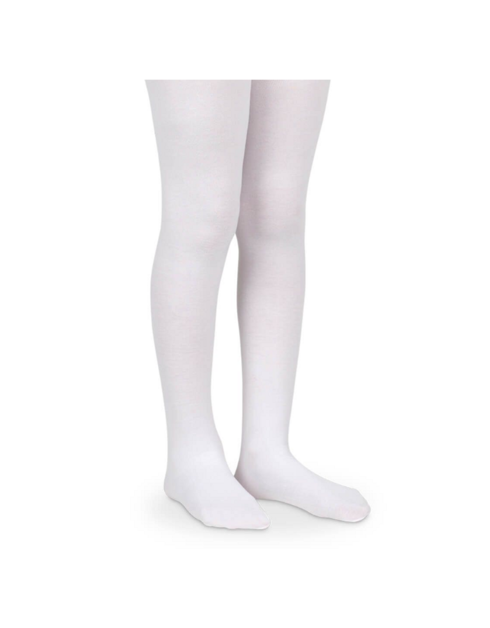 Jefferies Socks White Organic Cotton Tights 1500