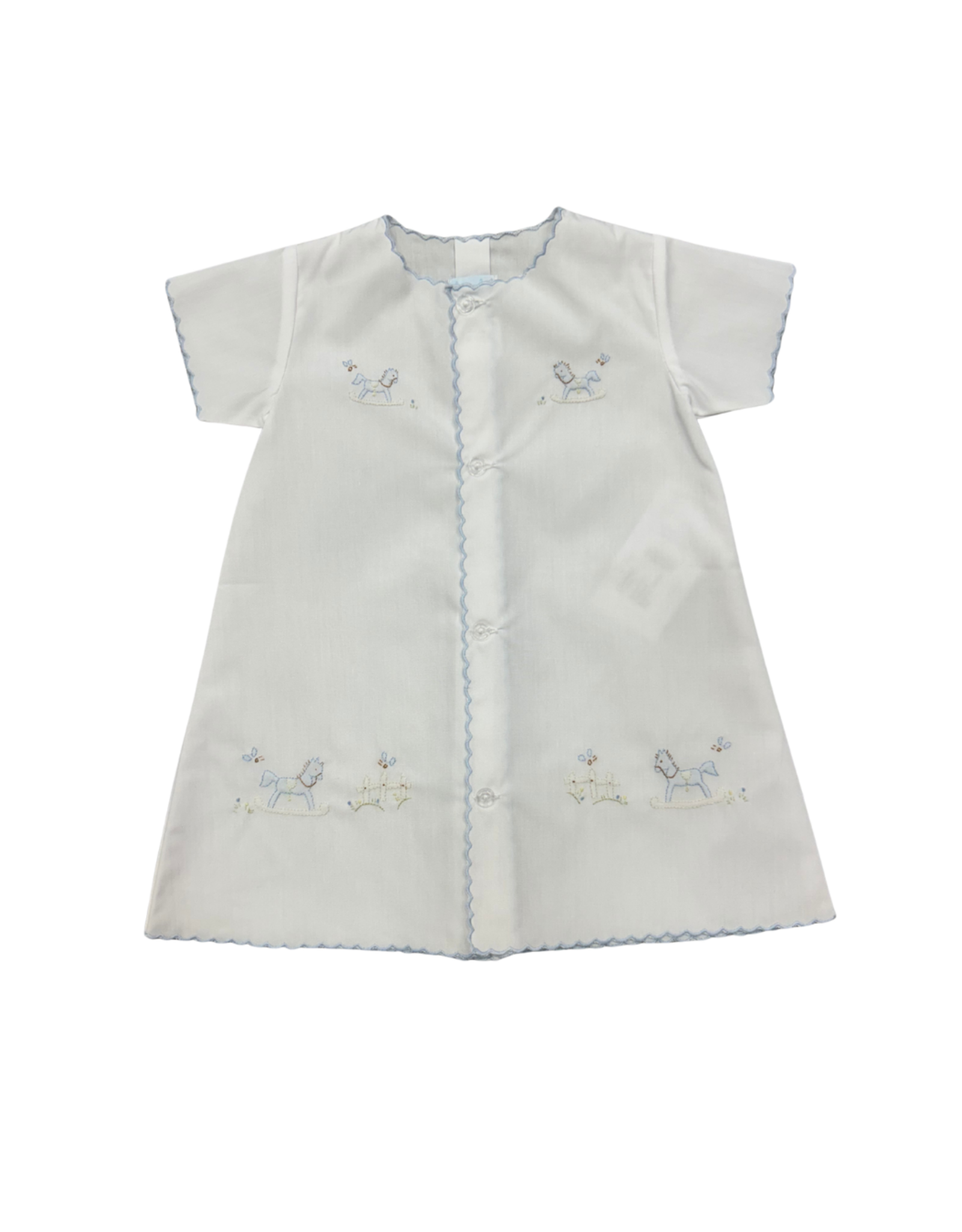 Auraluz White/Blue Daygown Rocking Horses