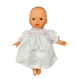 Rosalina Aubrey Doll 10" Brown Eyes White Dress