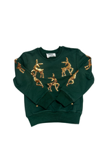 Belle Cher Green Reindeer Sweatshirt