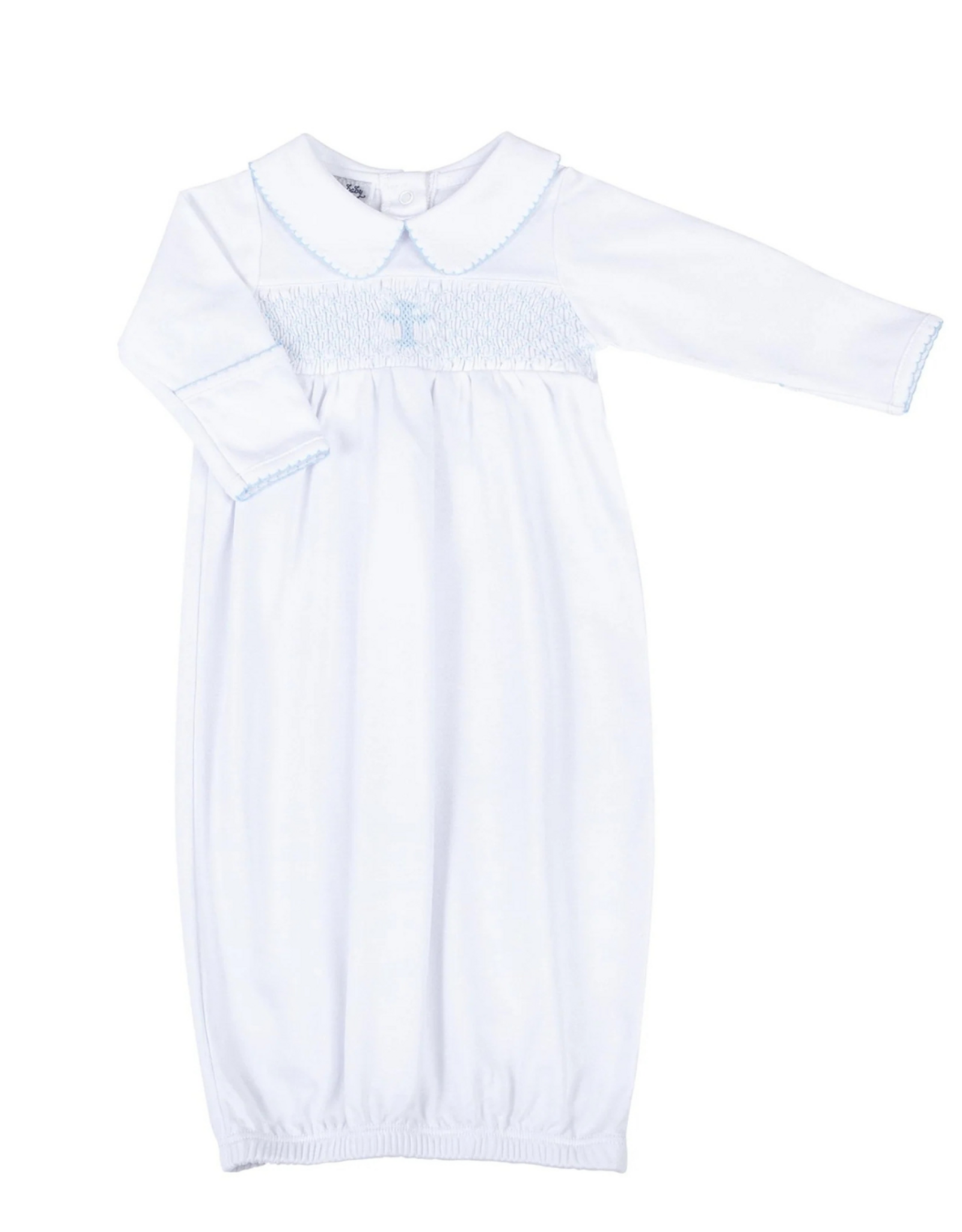 Magnolia Baby L/S Smocked Boy Blessed Gown