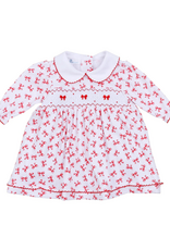 Magnolia Baby Scarlett Bows Smocked Collared Dress