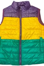 Lulu Bebe LLC Mardi Gras Quilted Vest