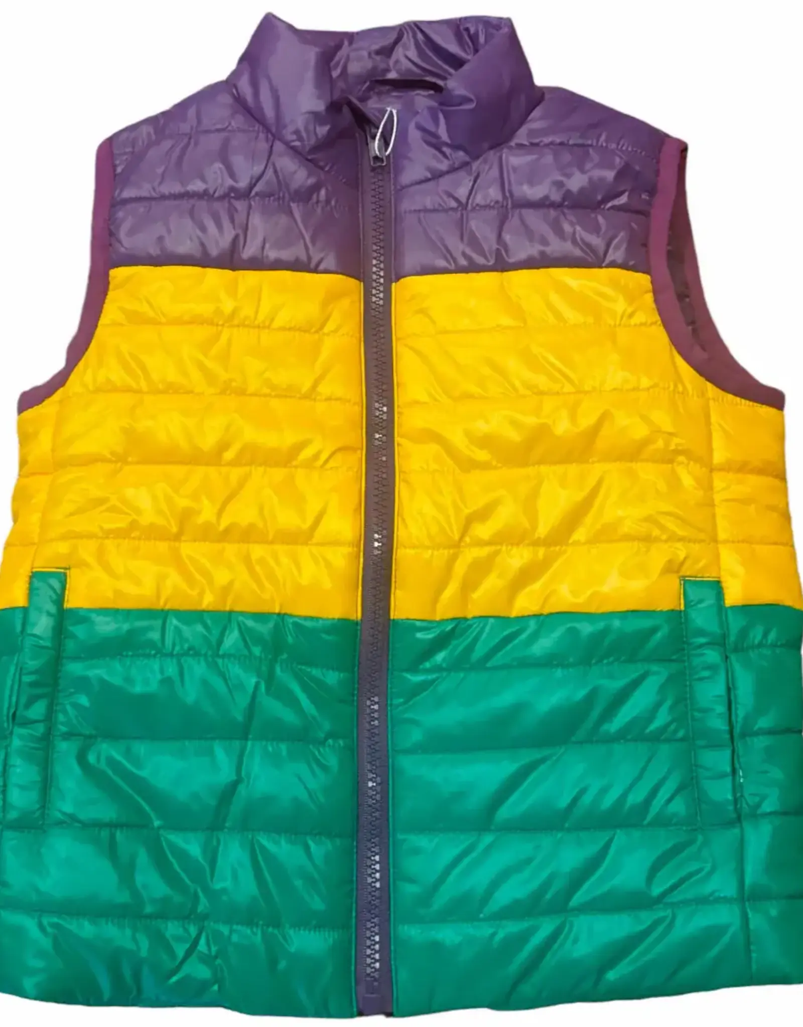 Lulu Bebe LLC Mardi Gras Quilted Vest