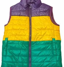 Lulu Bebe LLC Mardi Gras Quilted Vest