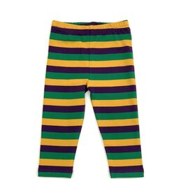 Lulu Bebe LLC Mardi Gras Leggings Stripes