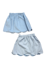 Zuccini Kendall Skirt, Light Blue Cord
