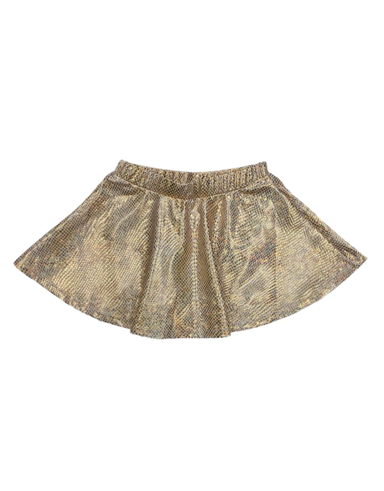 Lulu Bebe LLC Zoe Metallic Gold Skirt