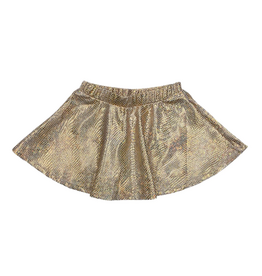 Lulu Bebe LLC Zoe Metallic Gold Skirt