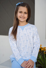 James and Lottie Sidney Sweatshirt, Blue Bows Knit