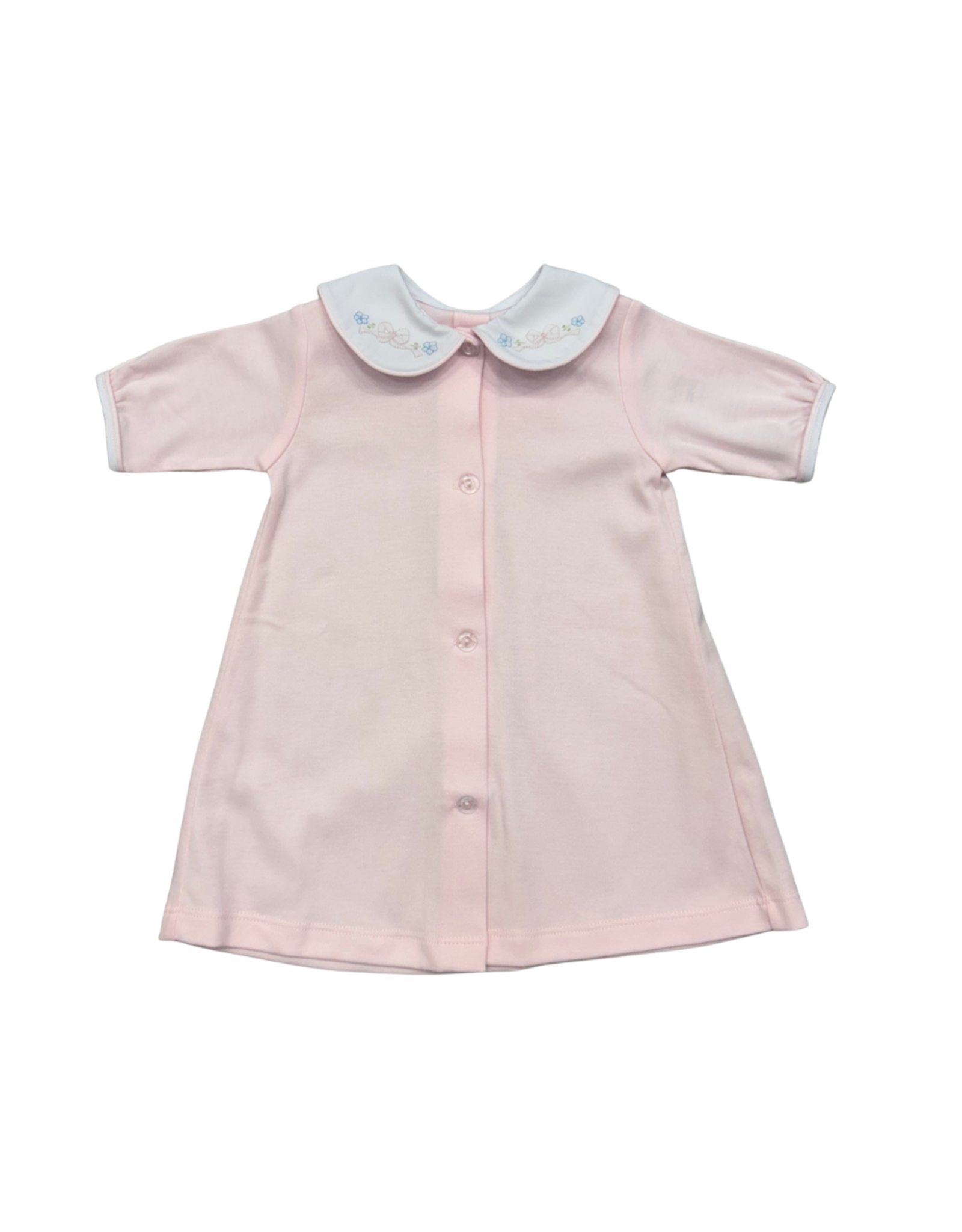 Auraluz Pink Knit Daygown Tiny Bow