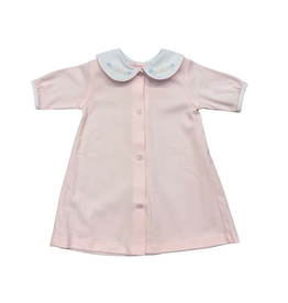 Auraluz Pink Knit Daygown Tiny Bow