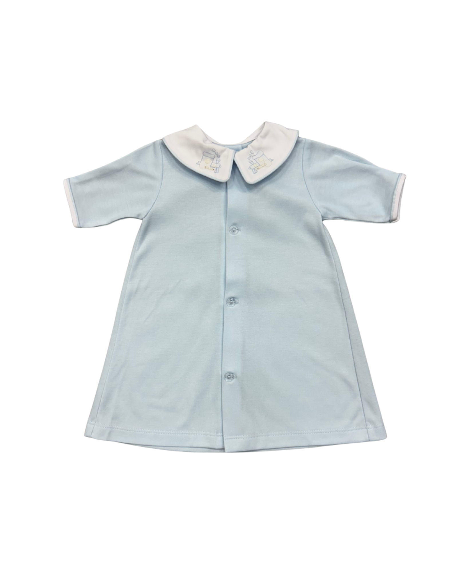 Auraluz Blue Train Knit Day Gown