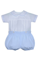 Remember Nguyen Blue Owen Button Suit