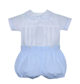 Remember Nguyen Blue Owen Button Suit