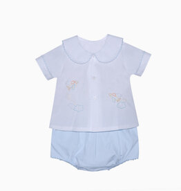 Baby Sen Blue Avery Boy Diaper Set, Airplane