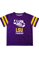 Purple Dryfit Eye of the Tiger Stripes T-Shirt