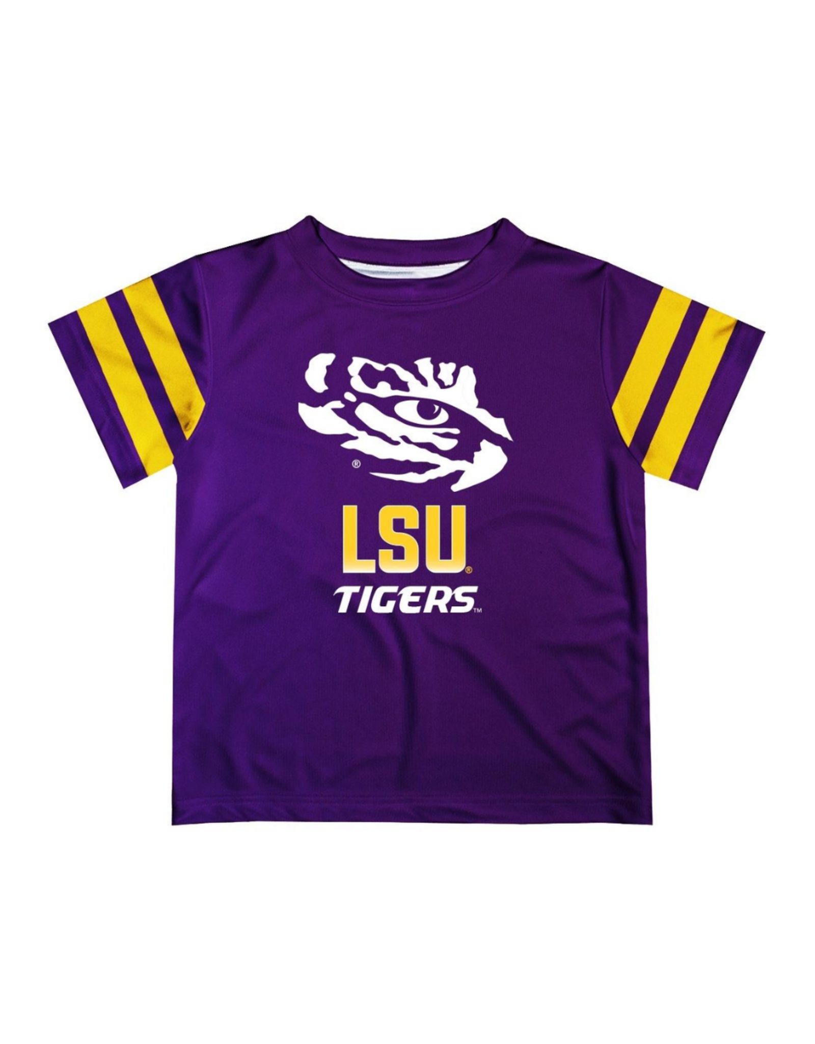 Purple Dryfit Eye of the Tiger Stripes T-Shirt
