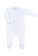 Magnolia Baby Little Brother Printed Zip Footie