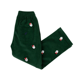 The Beaufort Bonnet Company Critter Prep School Pants, Grier Green Santa